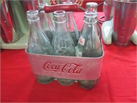 "Drink Coca-Cola" Tin Coke Carrier w/(1)Filled