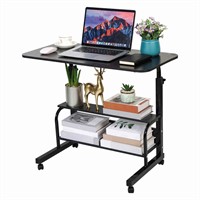 Adjustable Height Mobile Computer Desk for Small S