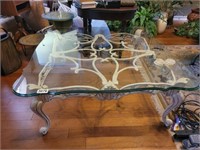 LOW SITTING GLASS TOP TABLE LR