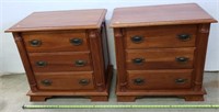 2-Solid Cherry End Tables 28"w x 27"t