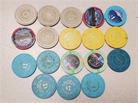 18 Crystal Bay Nevada Casino Chips