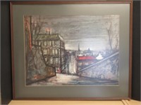 FRAMED PRINT OF CITY SCAPE