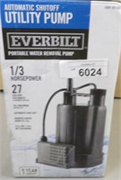 Everbilt Automatic Shutoff Utility Pump 1/3 Hp