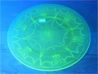 Anchor Hocking Cameo Green Uranium Dinner Plate