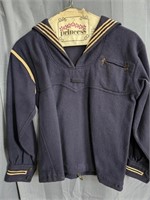 1940s Vintage Navy Military Shirt Sailor