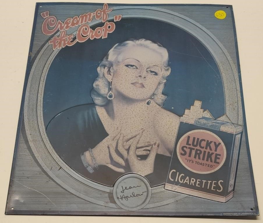 Cream of the Crop Lucky Strike Cigarettes Tin