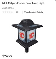 NHL Calgary Flames Solar Lawn Light