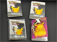 Lot of 4 Pokemon Collector Cards Small Binders