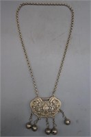 RETICULATED 'LOCK OF HAPPINESS' NECKLACE