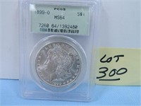 1899o Morgan Silver Dollar, PCGS Certified, MS-64