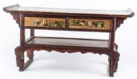 Furniture Vintage Asian Tea Table / Desk