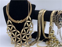 Gold Tone Necklaces, Bracelets