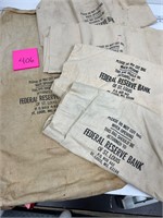 Vtg Federal Reserve Bank of St Louis Canvas Bags