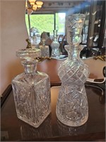 Pinwheel Crystal Decanters