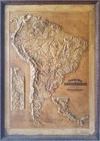 1895 Topographical Map of South America
