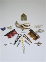 Vintage & Antique Hair Accessories: Hairpin, Combs