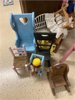 Wooden doll furniture