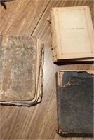 Box Lot of Antique Books: Holy Bible, Book of