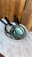 Group of magnifying glasses
