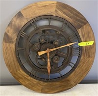 WOODEN DECORATIVE BATTERY OPERATED CLOCK