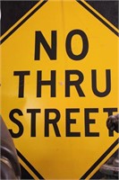 No Thru Street Sign