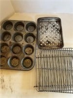 Cooking sheets, muffin pan