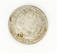 Coin Scarcer Dated, 1901-O Barber Dime, XF