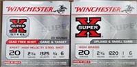 WINCHESTER 20GA STEEL 2 3/4" 6 SHOT 2 BOXES-50 RDS