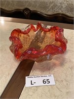 Vintage Murano? Glass Flower Bowl