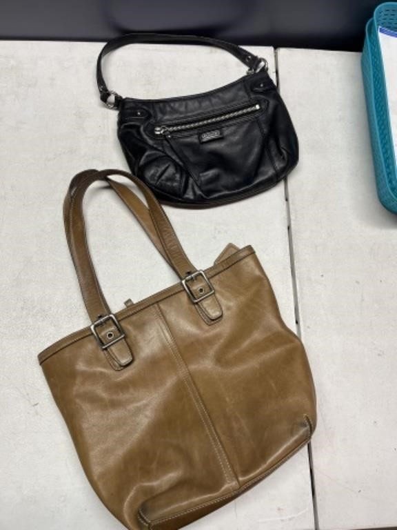 2 USED COACH BAGS