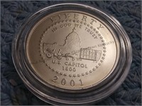 2001 US Capitol Visitor Center half dollar clad