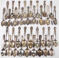 WESTERN STATES STERLING SILVER SOUVENIR SPOONS,