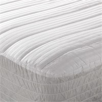 Wamsutta Dobby Stripe Twin Mattress Pad in White