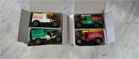 4 collector's set of classic plastic trucks