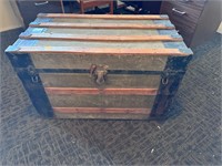 Vtg Wooden Chest