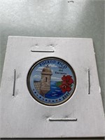 2009 colorized Puerto Rico Coin
