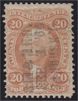 US Stamps #R41c Used with Hand Stamp