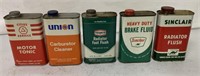 5 automotive product pint cans with product