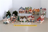 Group lot of Christmas Village pieces