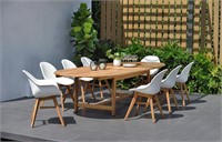 Amazonia Fiore 9-Piece Outdoor Dining Table Set