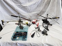 Lot of RC Helicopter Parts and Pieces
