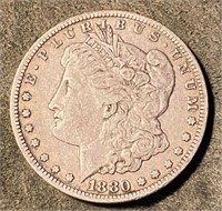 1880-CC Silver Morgan Dollar