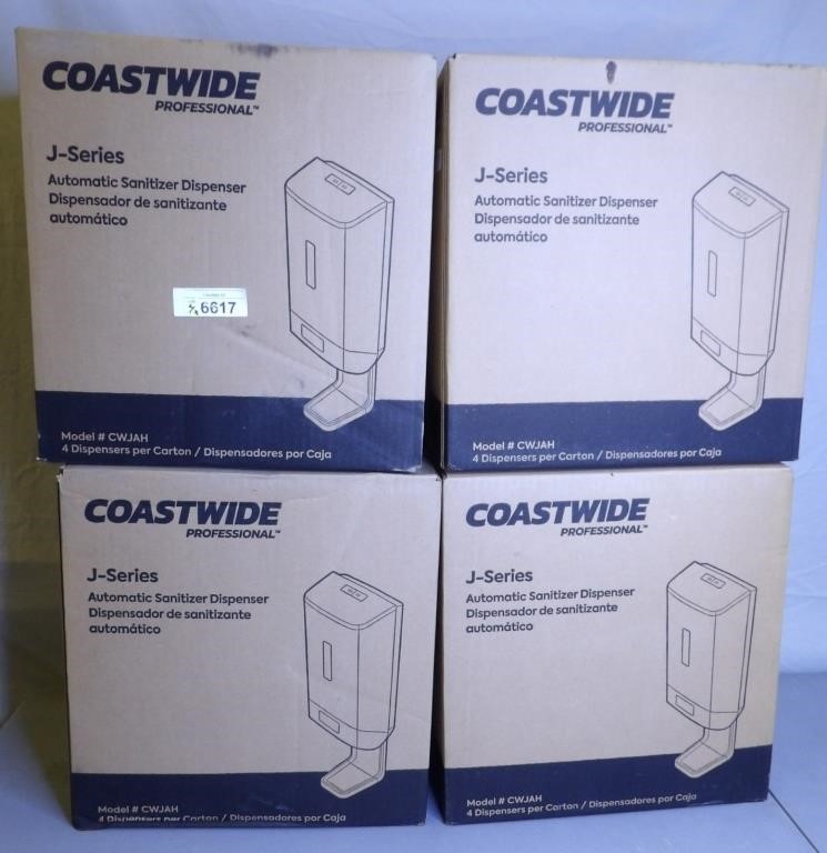 4 Boxes Coastwide J Series Automatic Dispenser