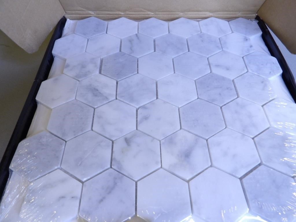1 Case Msi Carrara White Mounted Mosaic Tile