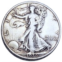 1936-S Walking Liberty Half Dollar LIGHTLY CIRC