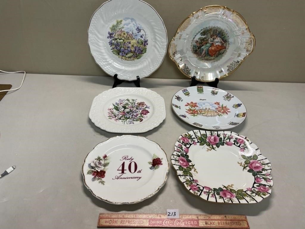 VINTAGE ENGLISH SERVING - CAKE PLATES