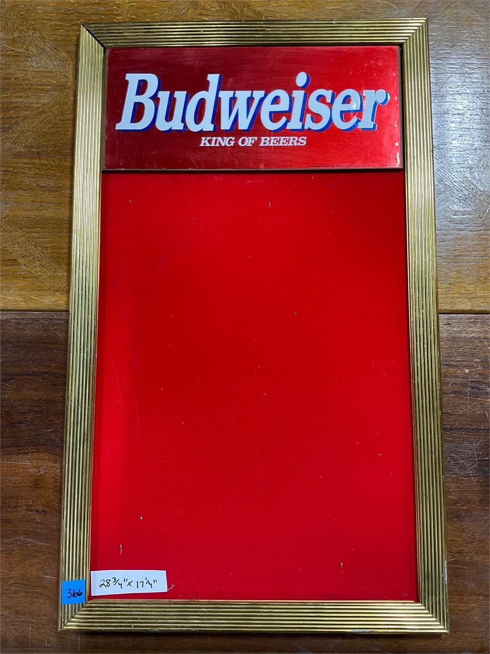 1993 Budweiser King of Beers Felt Message Board