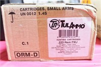 500 ROUNDS OF TULAMMO .223 AMMUNITION SEALED