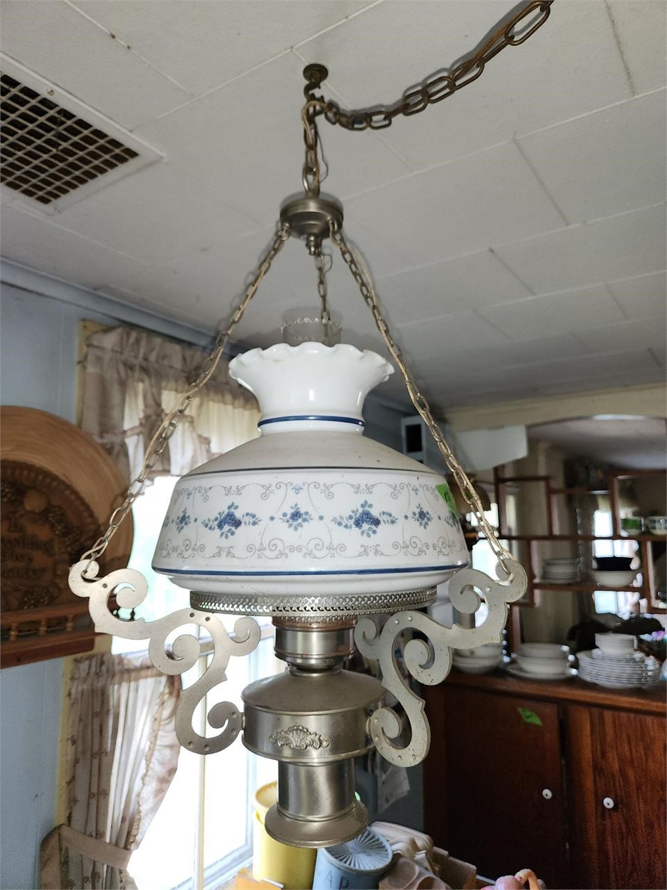 Beautiful hanging oil lamp