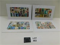 4 ENVELOPES 120 ASSORTED SUBJECTS POSTAGE STAMPS